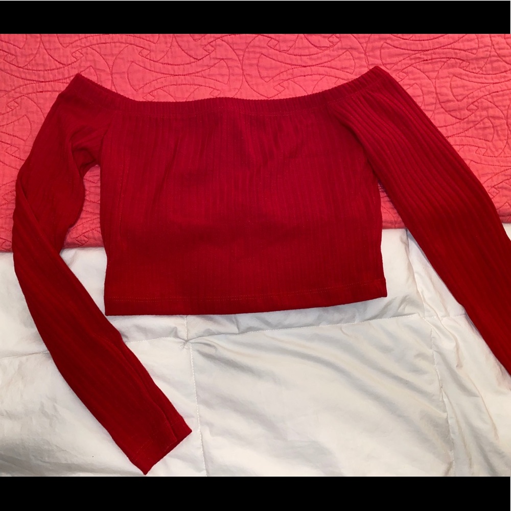 Shein Red Crop Top